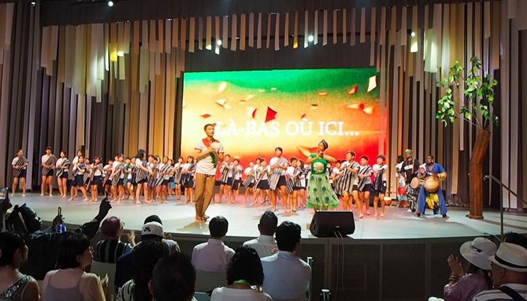 Performance of the opera LÀ-BAS OU ICI... at Burkina Faso National Day, Expo 2025 Osaka–Kansai